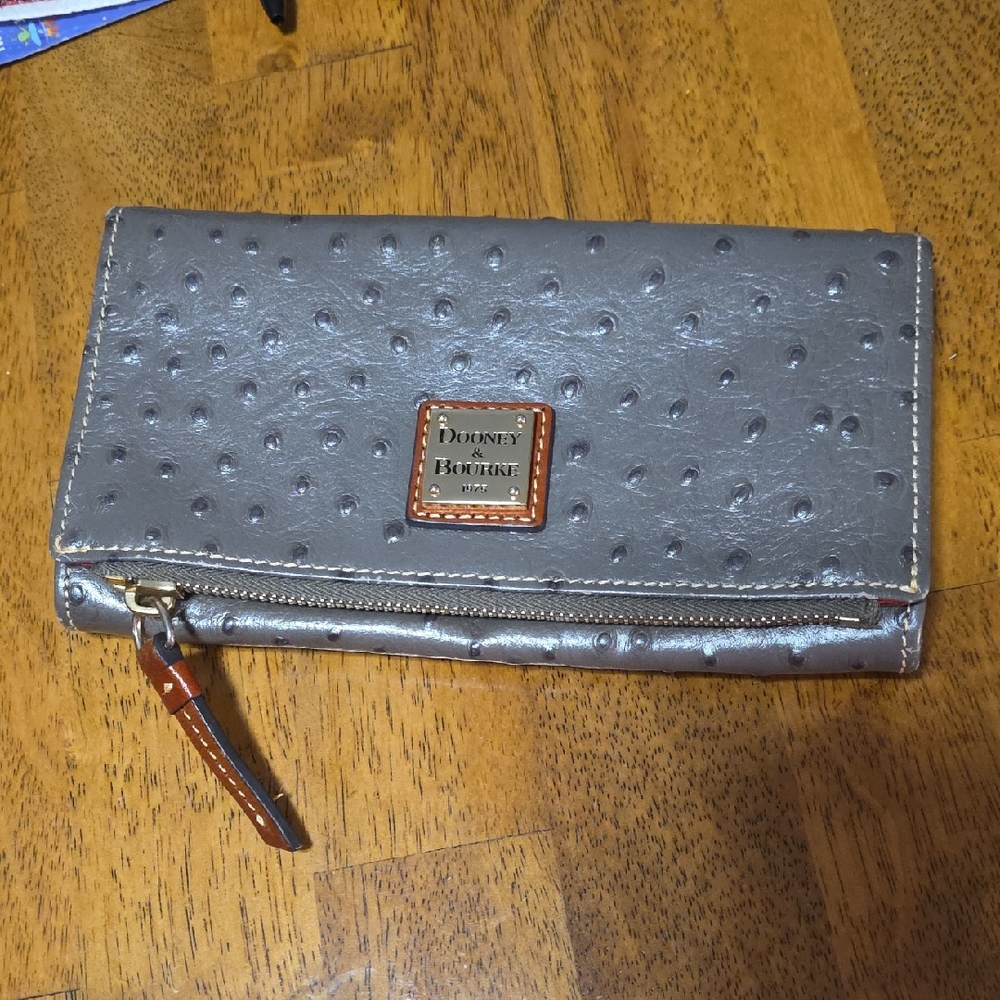 Dooney & Bourke Metallic Gray Wallet